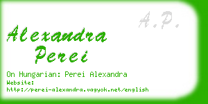 alexandra perei business card